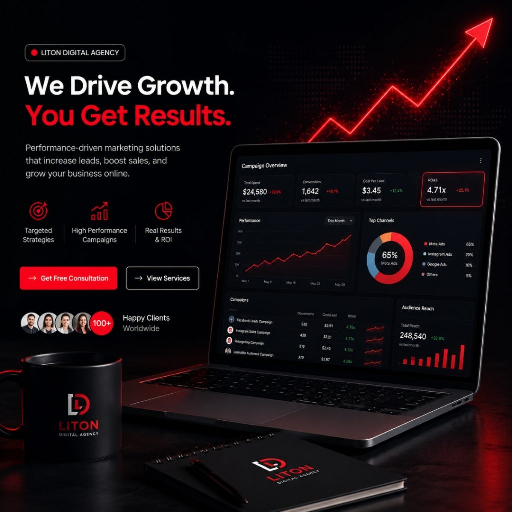 Facebook Ads Expert; Meta Ads Expert; Instagram Ads Expert; Digital Marketing Expert; SEO Specialist; Lead Generation Expert; Facebook Ads; Instagram Ads; Digital Marketing; SEO; Hire Digital Marketer; Marketing Services; Business Growth; Ecommerce Marketing; Sales Funnel; Conversion Expert; badiuzzaman liton; Liton Digital Agency;